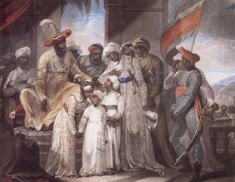 The Sons of Tipu Sultan Leaving their Father, Henry Singleton